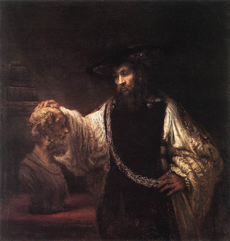 REMBRANDT Harmenszoon van Rijn Aristotle with a Bust of Homer  jh